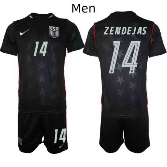 USA FIFA World Cup 2026 Navy Blue Soccer Jersey Alejandro Zendejas #14